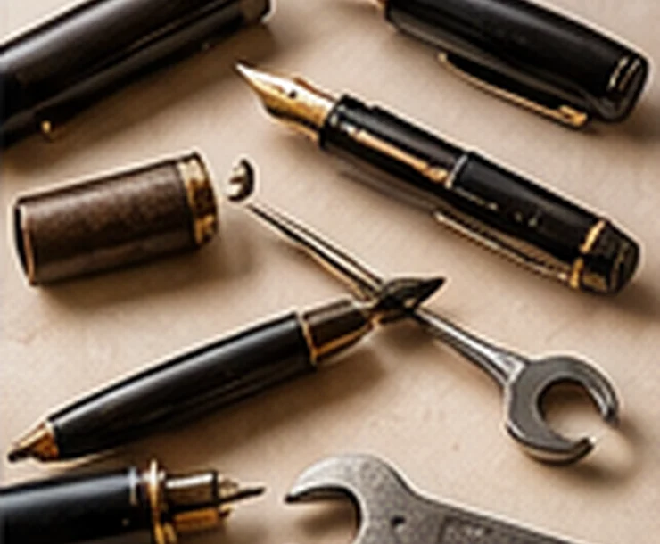 Illustrative artwork: Vintage Fountain Pen Restoration Basics